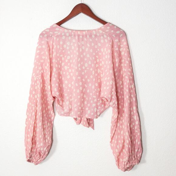 By Anthropologie Womens Top One Size Pink Cottagecore Romantic Blouse Fairycore - Picture 2 of 11